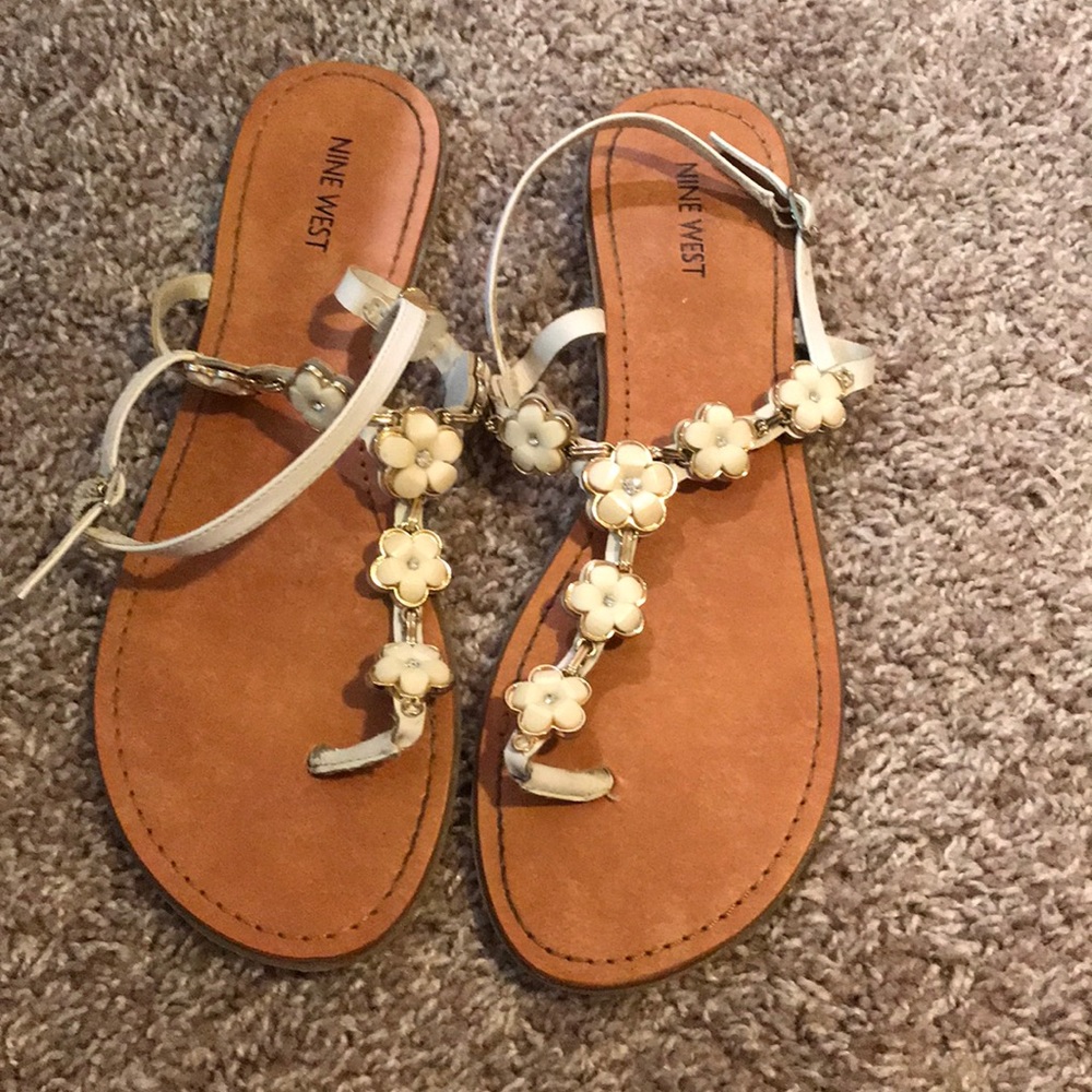 Nine West flower sandals
